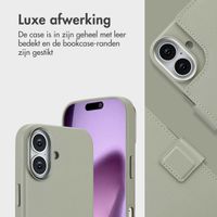 Accezz Leather Bookcase 2-in-1 met MagSafe Apple iPhone 17 - Light Grey