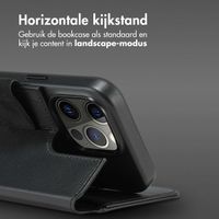 Accezz Leather Bookcase 2-in-1 met MagSafe Apple iPhone 14 Pro - Onyx Black