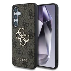 Guess 4G Metal Logo Backcover Samsung Galaxy S25 - Bruin