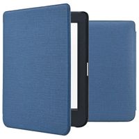 imoshion Canvas Sleepcover Bookcase Kobo Nia - Donkerblauw