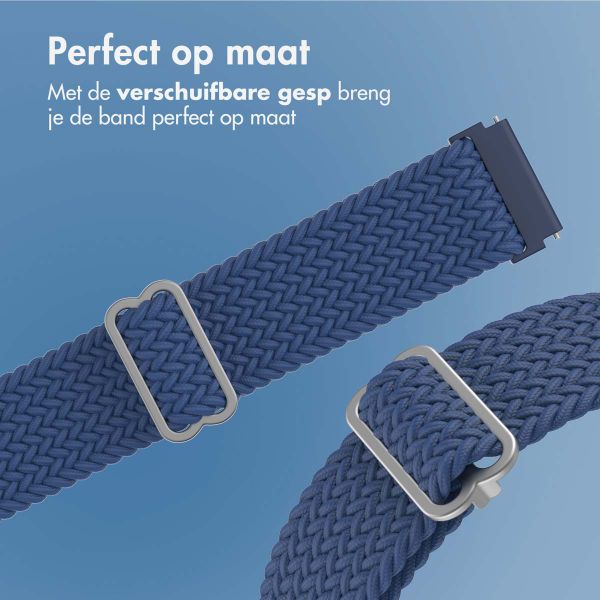 imoshion Nylon geweven bandje Samsung Galaxy Watch 7 40/44 mm - Donkerblauw