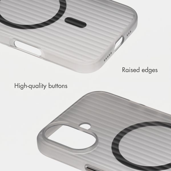 Accezz Lite Case with MagSafe | Fluted | Apple iPhone 16 - Grey