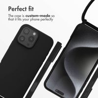 imoshion Silicone Case with Strap Apple iPhone 16 Pro Max - Black