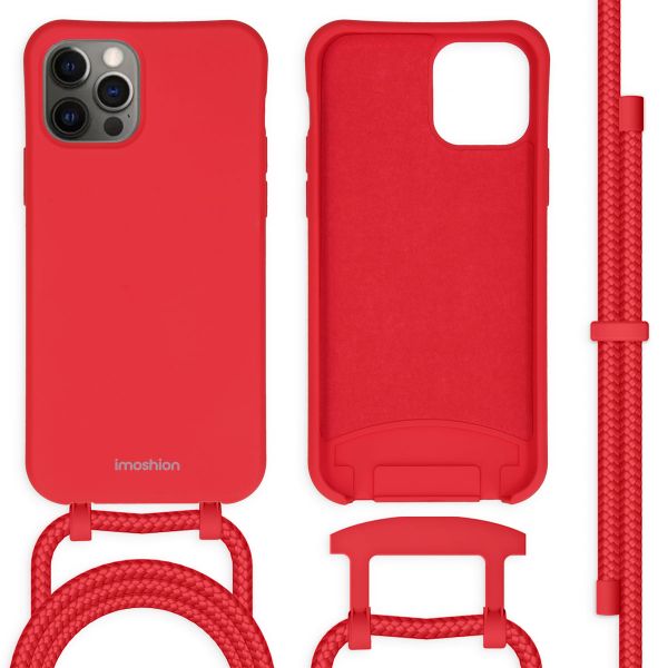 imoshion Color Backcover met afneembaar koord iPhone 12 (Pro) - Rood