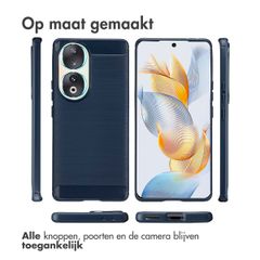 imoshion Brushed Backcover Honor 90 - Donkerblauw