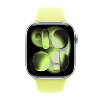 Apple Sport Band Apple Watch Series 1 - 9 / SE (38/40/41 mm) | Series 10 / 11 (42 mm) - Maat M/L - Neon Yellow