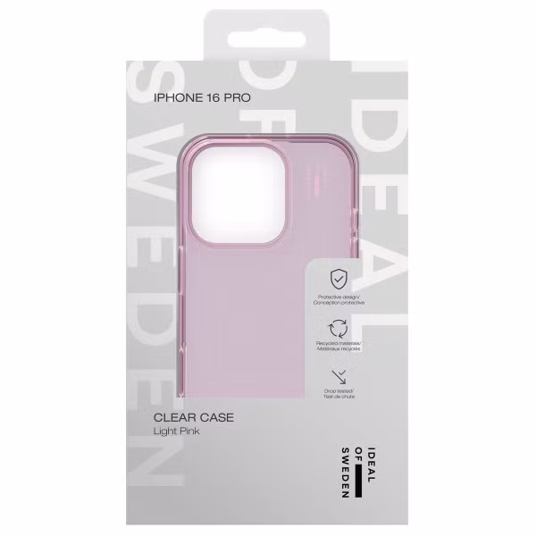 iDeal of Sweden Clear Case Apple iPhone 16 Pro - Light Pink