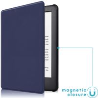 imoshion Slim Hard Case Sleepcover Amazon Kindle 10 - Donkerblauw