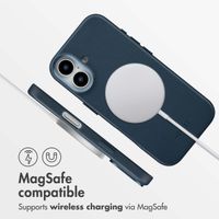 Accezz Leather Back Cover with MagSafe Apple iPhone 17 - Nightfall Blue