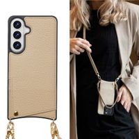 Selencia Nova Phone Case with Cord and Card Holder Samsung Galaxy S26 Plus - Beige