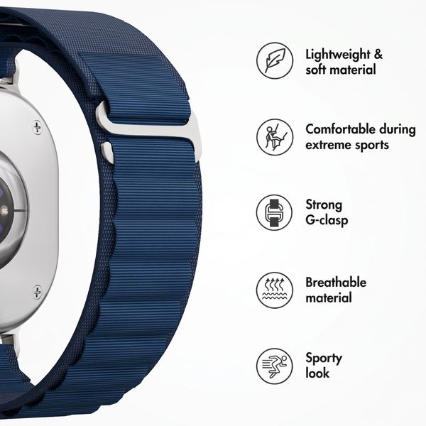 Accezz Nylon Alpine Band Samsung Galaxy Watch Ultra 2 (2026) / Ultra (2024/2025) - Dark Blue