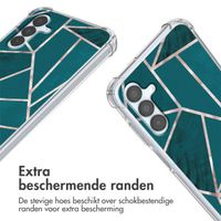 imoshion Design hoesje met koord Samsung Galaxy A15 (5G/4G) - Petrol Green Graphic