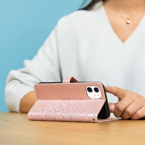 imoshion Mandala Bookcase Samsung Galaxy A23 (5G) - Rosé Goud