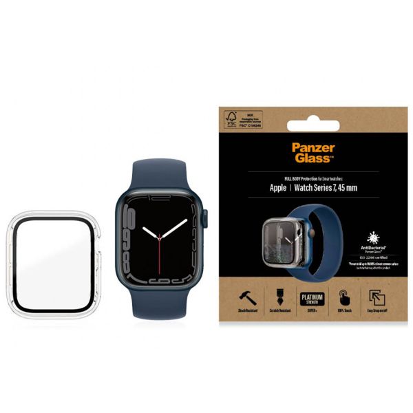 PanzerGlass Full Body Case Apple Watch Serie 7 - 45 mm - Transparant