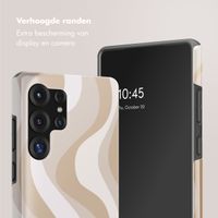 Selencia Vivid Tough Backcover Samsung Galaxy S25 Ultra - Desert Waves Beige