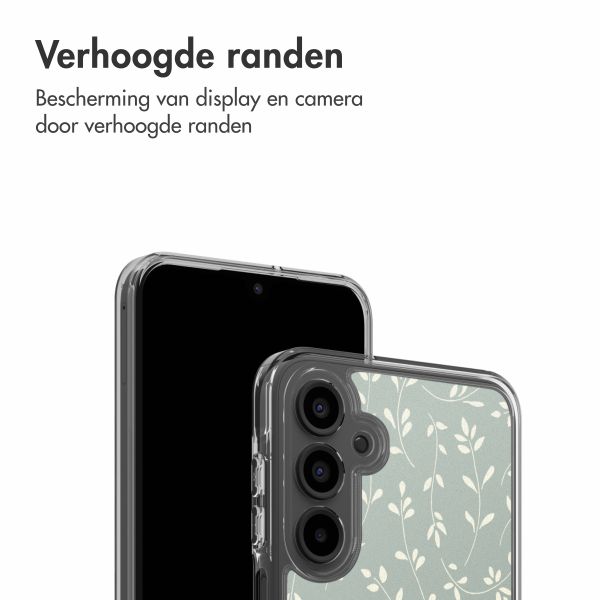 imoshion Design hoesje Samsung Galaxy A16 - Smoke Green Flowers