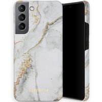 Selencia Maya Fashion Backcover Samsung Galaxy S22 Plus - Marble Stone