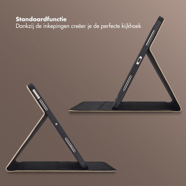 Selencia Riva Bookcase Apple iPad Air 11 inch (2025) M3 / (2024) M2 / Air 5 (2022) / Air 4 (2020) - Beige