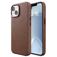 Woodcessories Bio Leather Case MagSafe iPhone 15 - Bruin