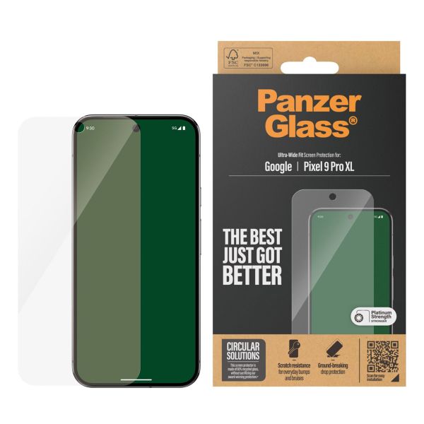 PanzerGlass Ultra-Wide Fit Anti-Bacterial Screenprotector Google Pixel 9 Pro XL