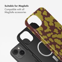 Selencia Vivid Back Cover with MagSafe Apple iPhone 14 - Moo'd Olive Dust