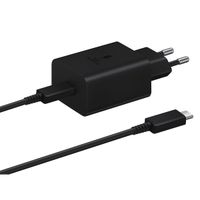 Samsung Originele Power Adapter met USB-C kabel Samsung Galaxy A22 (5G) - Oplader - USB-C aansluiting - Fast Charge - 45 Watt - 1,8 meter - Zwart