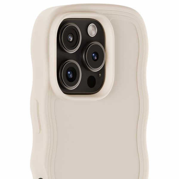 Holdit Wavy Case iPhone 16 Pro - Light Beige