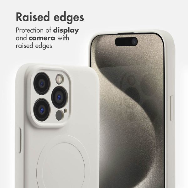 imoshion Colour Back Cover with MagSafe Apple iPhone 15 Pro Max - Beige