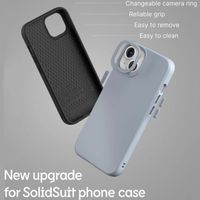 RhinoShield SolidSuit Backcover MagSafe Apple iPhone 15 - Classic Ash Grey
