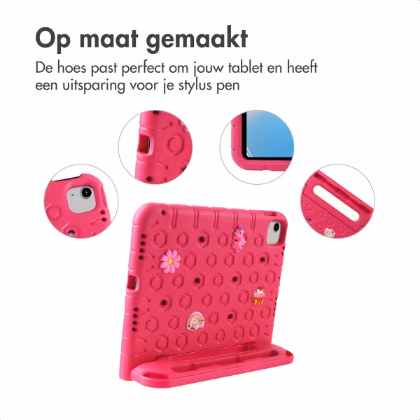 imoshion Kidsproof tablethoes met afneembare dolls Apple iPad 11 (2025) 11 inch A16 / iPad 10 (2022) 10.9 inch - Roze
