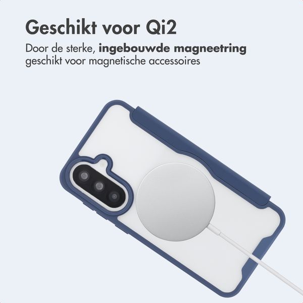imoshion Transparante Bookcase met MagSafe Samsung Galaxy A37 (5G) - Blauw