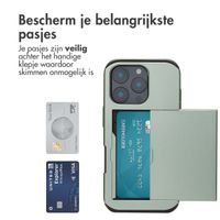 imoshion Backcover met pasjeshouder iPhone 16 Pro - Groen