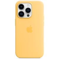 Apple Silicone Back Cover with MagSafe Apple iPhone 14 Pro - Sunglow