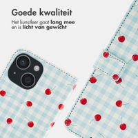 imoshion Design Bookcase Apple iPhone 15 - Cherry Check