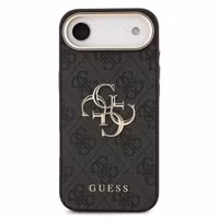Guess 4G Metal Logo Backcover Apple iPhone Air - Gold Edge - Black