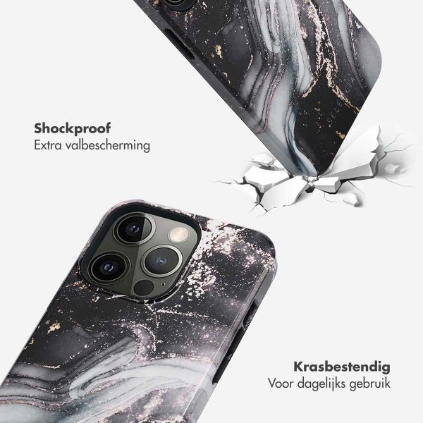 Selencia Vivid Backcover Apple iPhone 13 Pro - Chic Marble Black