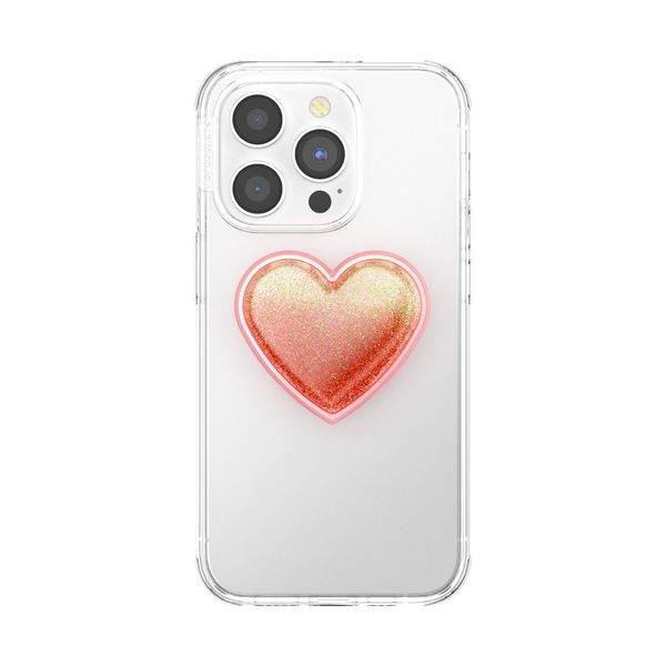 PopSockets PopTop - Squishy Tidepool Heart Pink