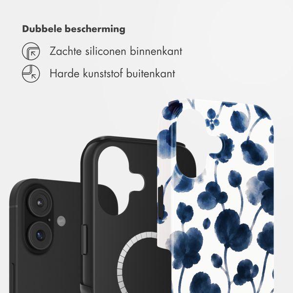 Selencia Vivid Backcover met MagSafe Apple iPhone 17 - Midnight Blossom