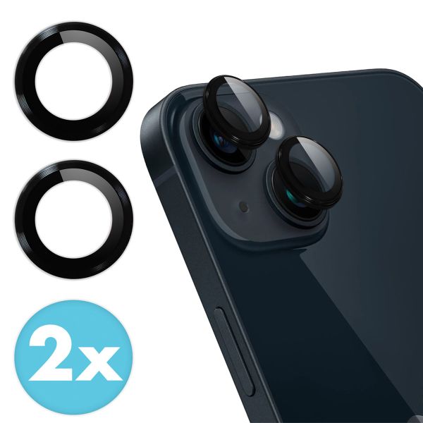 imoshion 2 Pack Camera lens protector iPhone 15 / 15 Plus - Zwart