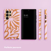 Selencia Vivid Backcover Samsung Galaxy S24 Ultra - Modern Bloom Pink