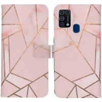 imoshion Design Softcase Bookcase Samsung Galaxy M31 - Pink Graphic