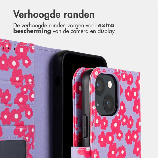 imoshion Design Bookcase Apple iPhone 13 - Dusty Rose Blossoms