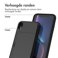 imoshion Backcover met pasjeshouder Apple iPhone Xr - Zwart