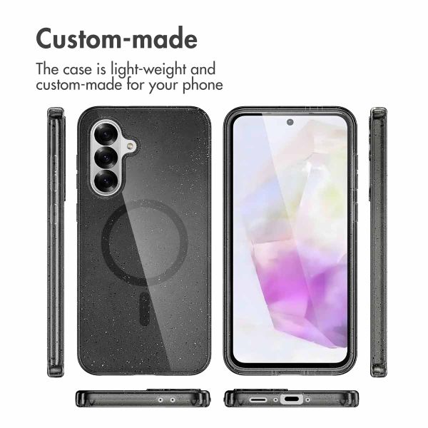 imoshion Sparkle Backcover met MagSafe Samsung Galaxy A36 - Glitter Zwart