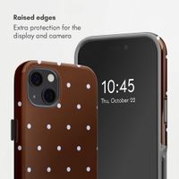 Selencia Vivid Back Cover Apple iPhone 13 Pro - Happy Dots Chocolate