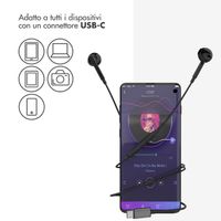Accezz Oordopjes - Bedrade oordopjes - USB-C aansluiting - Zwart