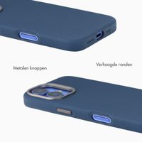 Accezz Mesh Backcover met MagSafe Apple iPhone 16 - Donkerblauw