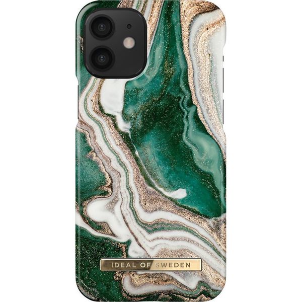 iDeal of Sweden Fashion Backcover iPhone 12 Mini - Golden Jade Marble