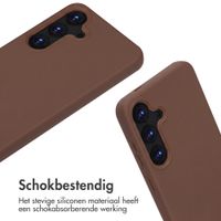imoshion Siliconen hoesje met koord Samsung Galaxy S25 - Bruin