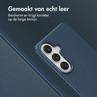 Accezz MagSafe Leather Backcover Samsung Galaxy S26 - Nightfall Blue